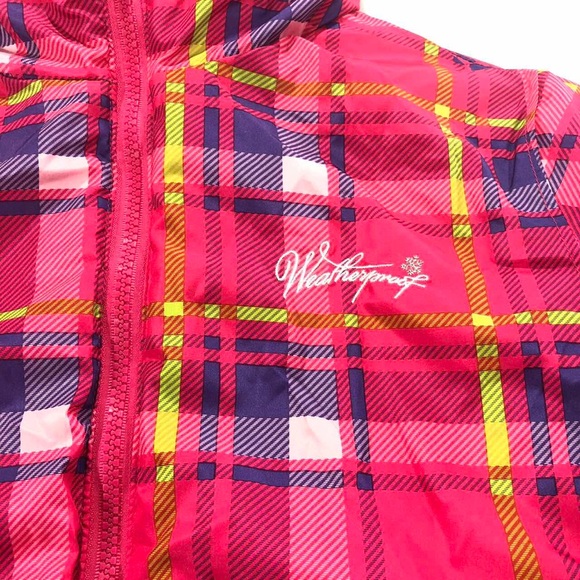 🆕Weatherproof Girls Pink Puffer Coat Reversible - Picture 7 of 8